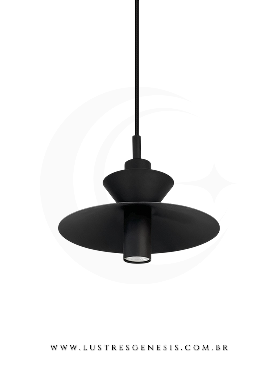 Luminaria Pendente Guanumbi Minimalista Lustre para Cabeceira de Cama, Lavabo, Banheiro, Balcao de Cozinha e Bancada Area Gourmet